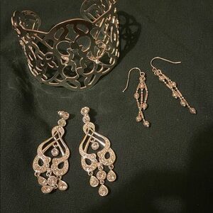 Elegant Silver Jewelry Set